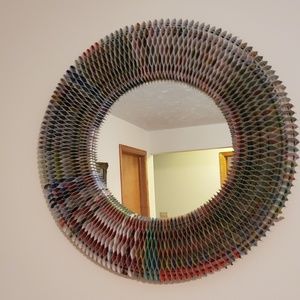 Unique Recycled paper 16in mirror